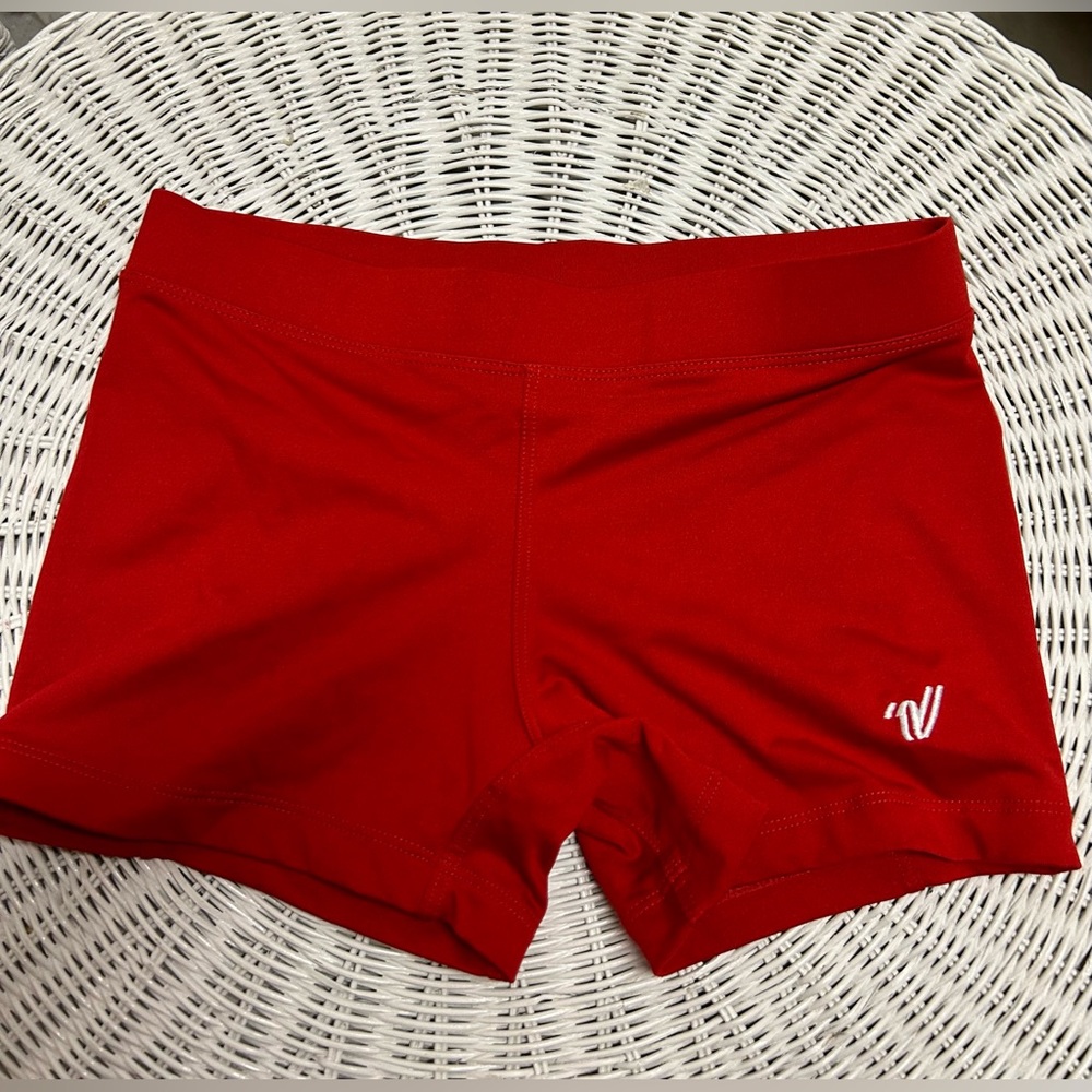 Varsity Brand MotionFlex Boy Cut Cheer Dance Red Brief Shorts